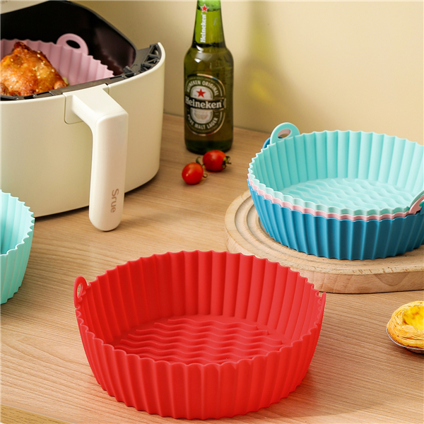 Wholesale Colorful Custom Reusable Rectangle Silicone Air Fryer Liners Pot  - China Silicone Mold and Kitchen Tool price